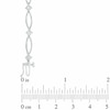Thumbnail Image 2 of Previously Owned - 1/8 CT. T.W. Diamond Split Link Bracelet in 10K White Gold - 7.25"