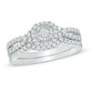 Thumbnail Image 1 of Previously Owned - 1/2 CT. T.W. Diamond Frame Bridal Set in 10K White Gold