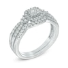 Thumbnail Image 2 of Previously Owned - 1/2 CT. T.W. Diamond Frame Bridal Set in 10K White Gold