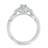 Thumbnail Image 3 of Previously Owned - 1/2 CT. T.W. Diamond Frame Bridal Set in 10K White Gold