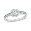 Thumbnail Image 1 of Previously Owned - 1/4 CT. T.W. Diamond Composite Frame Vintage-Style Ring in 10K White Gold