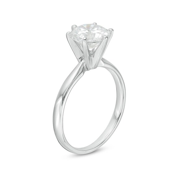 Previously Owned - 1-1/2 CT. Diamond Solitaire Engagement Ring in 14K White Gold (I/I2)