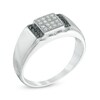 Thumbnail Image 2 of Previously Owned - 1/8 CT. T.W.  Black and White Diamond Ring in Sterling Silver