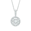 Thumbnail Image 1 of Previously Owned - 5/8 CT. T.W. Diamond Circle Pendant in 14K White Gold