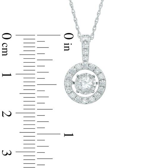 Previously Owned - 5/8 CT. T.w. Diamond Circle Pendant in 14K White Gold
