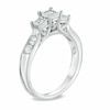 Thumbnail Image 2 of Previously Owned - 1/2 CT. T.W. Princess-Cut Diamond Past Present Future® Engagement Ring in 10K White Gold