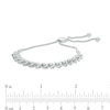 Thumbnail Image 2 of Previously Owned - 1/2 CT. T.W. Diamond "S" Bar Bolo Bracelet in 10K White Gold - 9.5"