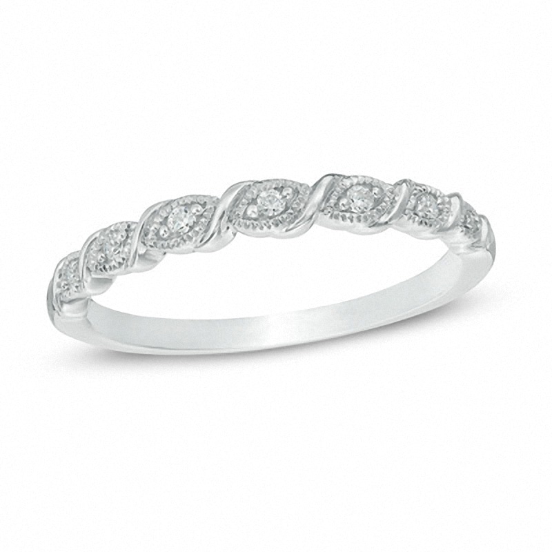 Previously Owned - Diamond Accent Vintage-Style Cascading Band in 10K ...