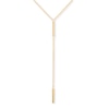 Thumbnail Image 1 of Previously Owned - Double Bar Lariat-Style Necklace in 14K Gold
