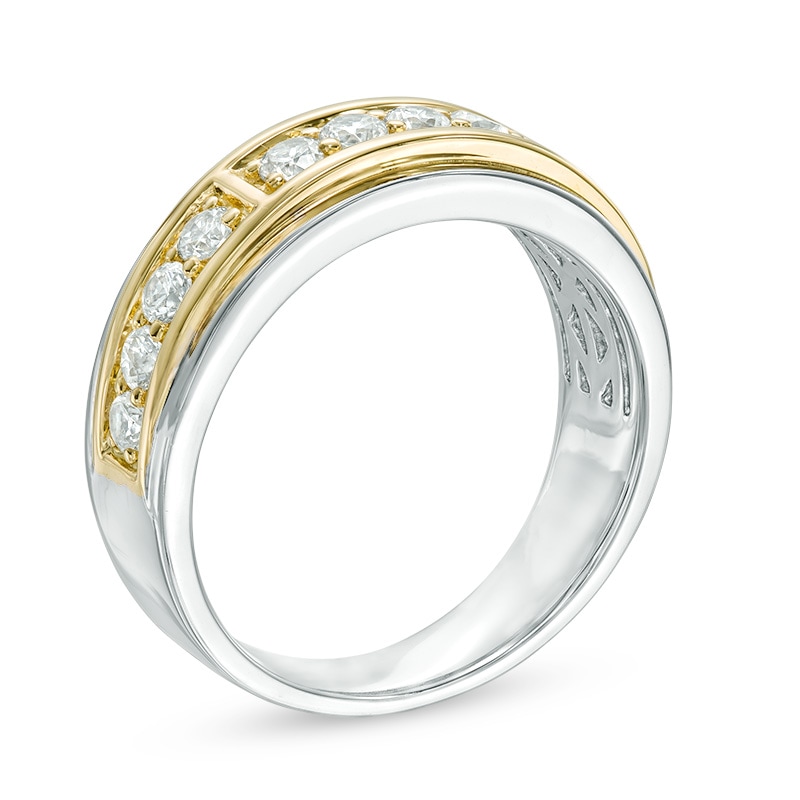 Main Image 2 of Previously Owned - 1 CT. T.W. Diamond Band in 14K Two-Tone Gold