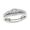 Thumbnail Image 1 of Previously Owned - 1/2 CT. T.W. Diamond Five Stone Bridal Set in 14K White Gold