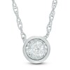 Thumbnail Image 1 of Previously Owned - 1/4 CT. Diamond Solitaire Pendant in 10K White Gold