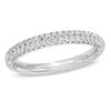 Thumbnail Image 1 of Previously Owned - Vera Wang Love Collection 3/8 CT. T.W. Diamond Two Row Anniversary Band in 14K White Gold
