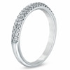 Thumbnail Image 3 of Previously Owned - Vera Wang Love Collection 3/8 CT. T.W. Diamond Two Row Anniversary Band in 14K White Gold