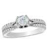 Thumbnail Image 1 of Previously Owned - Vera Wang Love Collection 3/4 CT. T.W. Diamond Split Shank Engagement Ring in 14K White Gold