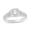 Thumbnail Image 0 of Previously Owned - Love's Destiny by Peoples 1 CT. T.W. Princess-Cut Diamond Engagement Ring in 14K Two-Tone Gold