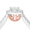 Thumbnail Image 2 of Previously Owned - Love's Destiny by Peoples 1 CT. T.W. Princess-Cut Diamond Engagement Ring in 14K Two-Tone Gold