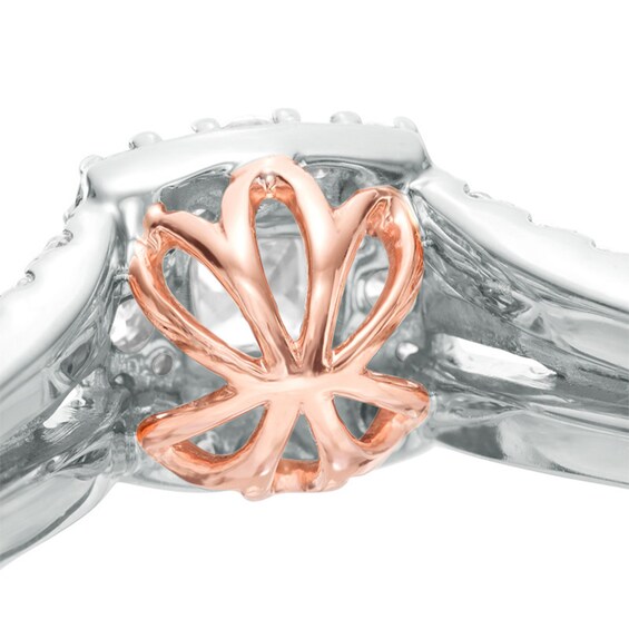 Previously Owned - Love's Destiny by Peoples 1 CT. T.w. Princess-Cut Diamond Engagement Ring in 14K Two-Tone Gold