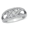 Thumbnail Image 1 of Previously Owned - 1/2 CT. T.W. Diamond Three Stone Slant Ring in 14K White Gold