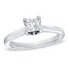 Thumbnail Image 1 of Previously Owned - Vera Wang Love Collection 1/2 CT. T.W. Princess-Cut Diamond Engagement Ring in 14K White Gold