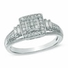 Thumbnail Image 1 of Previously Owned - Cherished Promise Collection™ 1/3 CT. T.W. Princess-Cut Diamond Frame Ring in 10K White Gold