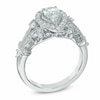 Thumbnail Image 1 of Previously Owned - Vera Wang Love Collection 1 CT. T.W. Pear-Shaped Diamond Frame Engagement Ring in 14K White Gold