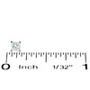 Thumbnail Image 2 of Previously Owned - 1/3 CT. T.W. Square-Cut Diamond Solitaire Stud Earrings in 14K White Gold