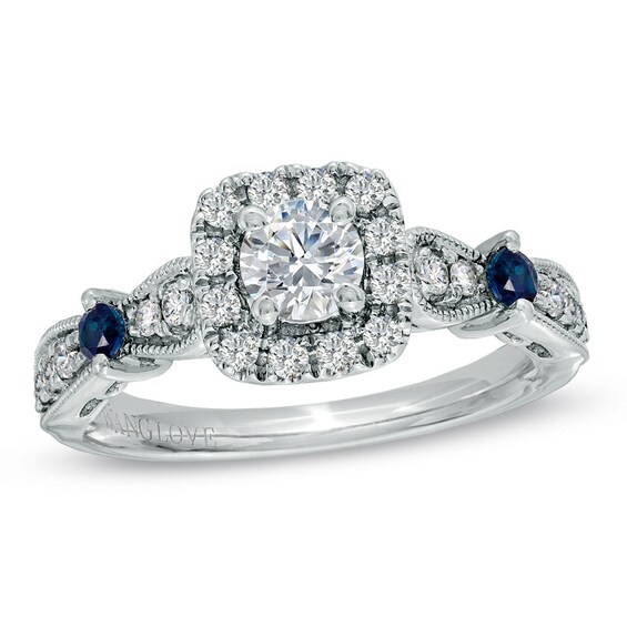 Previously Owned - Vera Wang Love Collection 3/4 CT. T.W. Diamond Vintage-Style Ring in 14K White Gold Previously Owned - Vera Wang Love Collection 3/4 CT. T.W. Diamond Vintage-Style Ring in 14K White Gold