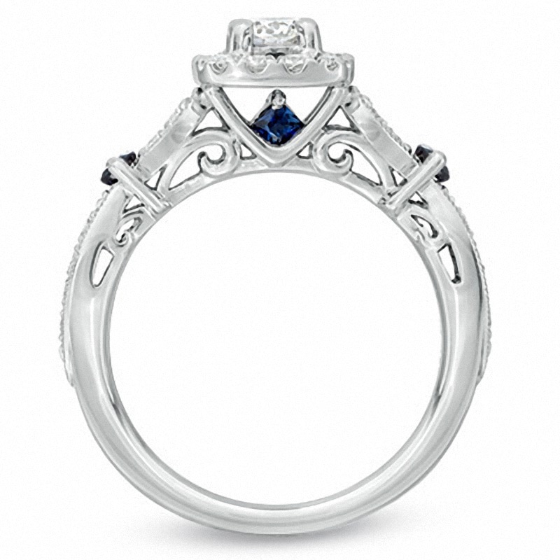 Main Image 3 of Previously Owned - Vera Wang Love Collection 3/4 CT. T.W. Diamond Vintage-Style Ring in 14K White Gold