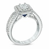 Thumbnail Image 2 of Previously Owned - Vera Wang Love Collection 1-1/2 CT. T.W. Emerald-Cut Diamond Frame Engagement Ring in 14K White Gold