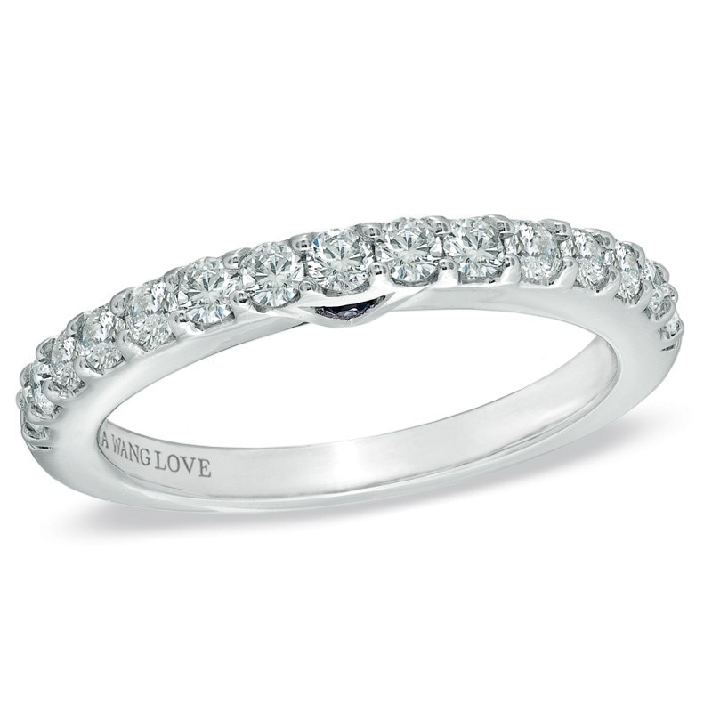 Main Image 1 of Previously Owned - Vera Wang Love Collection 1/2 CT. T.W. Diamond Band in 14K White Gold