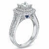 Thumbnail Image 3 of Previously Owned - Vera Wang Love Collection 2-1/5 CT. T.W. Princess-Cut Diamond Engagement Ring in 14K White Gold