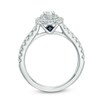 Thumbnail Image 3 of Previously Owned - Vera Wang Love Collection 3/4 CT. T.W. Oval Diamond Frame Engagement Ring in 14K White Gold