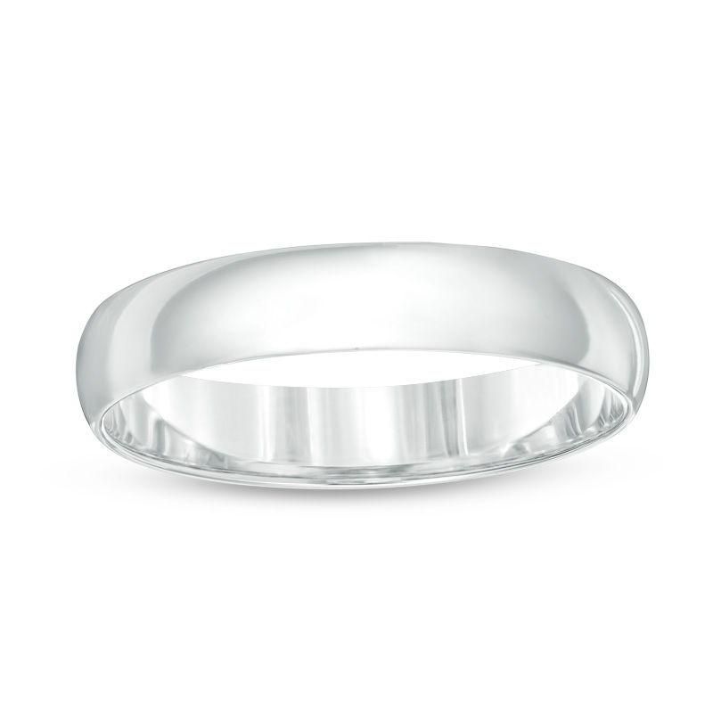 Main Image 1 of Previously Owned - 4.0mm Wedding Band in 10K White Gold