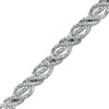 Thumbnail Image 1 of Previously Owned - 1/2 CT. T.W. Diamond Ribbon Twist Bracelet in Sterling Silver