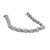 Thumbnail Image 3 of Previously Owned - 1/2 CT. T.W. Diamond Ribbon Twist Bracelet in Sterling Silver