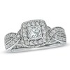 Thumbnail Image 1 of Previously Owned - Vera Wang Love Collection 1-1/5 CT. T.W. Princess-Cut Diamond Ring in 14K White Gold