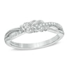 Thumbnail Image 1 of Previously Owned - Vera Wang Love Collection 1/6 CT. T.W. Diamond Knot Ring in 14K White Gold