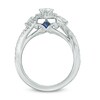 Thumbnail Image 2 of Previously Owned - Vera Wang Love Collection 1 CT. T.W. Pear-Shaped Diamond Three Stone Ring in 14K White Gold