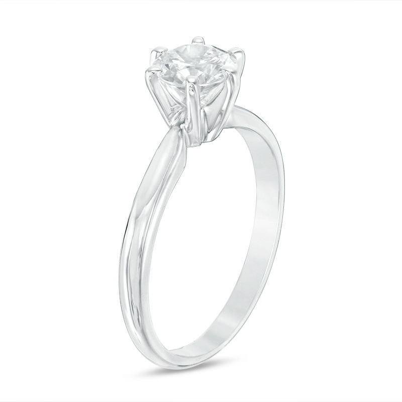 Main Image 2 of Previously Owned - 1 CT. Diamond Solitaire Engagement Ring in 14K White Gold