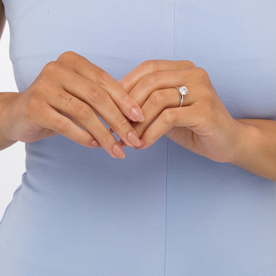 Previously Owned - 2 CT. Diamond Four Prong Solitaire Engagement Ring in 14K White Gold (I/I2)