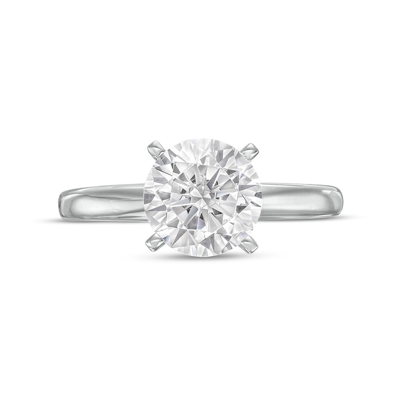 Main Image 4 of Previously Owned - 2 CT. Diamond Four Prong Solitaire Engagement Ring in 14K White Gold (I/I2)