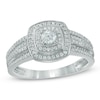 Thumbnail Image 1 of Previously Owned - 1/2 CT. T.W. Diamond Double Frame Engagement Ring in 10K White Gold