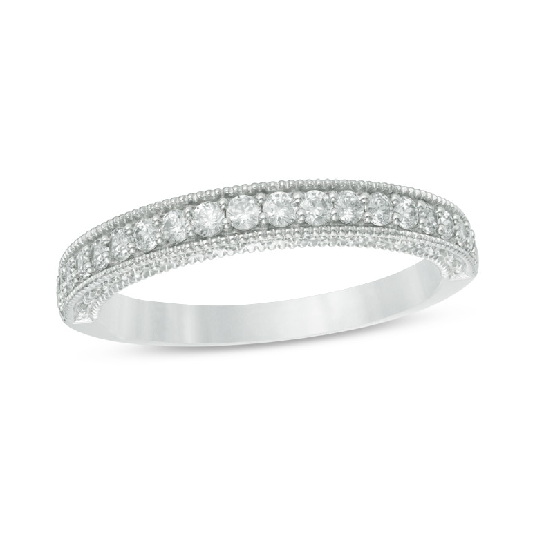 Main Image 1 of Previously Owned - 1/6 CT. T.W. Diamond Band in 10K White Gold