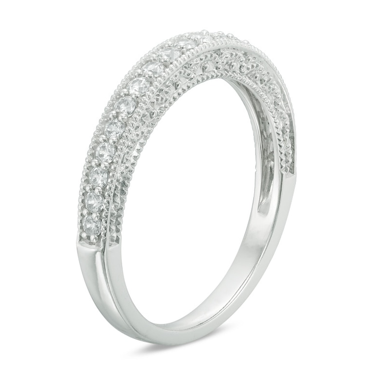 Main Image 2 of Previously Owned - 1/6 CT. T.W. Diamond Band in 10K White Gold
