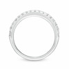 Thumbnail Image 4 of Previously Owned - 1-1/8 CT. T.W. Cushion-Cut Yellow Diamond Frame Bridal Set in 18K White Gold (P/SI2)
