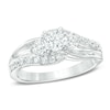 Thumbnail Image 1 of Previously Owned - 1 CT. T.W. Diamond Three Stone Swirl Engagement Ring in 14K White Gold