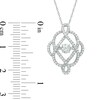 Thumbnail Image 2 of Previously Owned - 1/2 CT. T.W. Diamond Scrollwork Pendant in 10K White Gold
