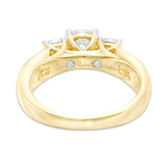 Previously Owned - 1 CT. T.w. Diamond Past Present FutureÂ® Engagement Ring in 10K Gold