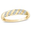Thumbnail Image 1 of Previously Owned - 1/10 CT. T.W. Diamond Slant Wedding Band in 10K Gold